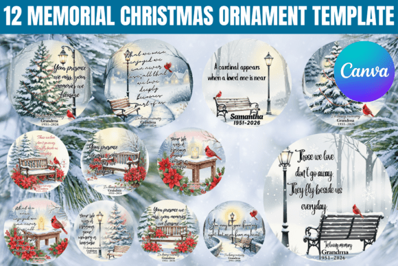 12 Memorial Christmas Ornament Templates for Heartfelt Tributes