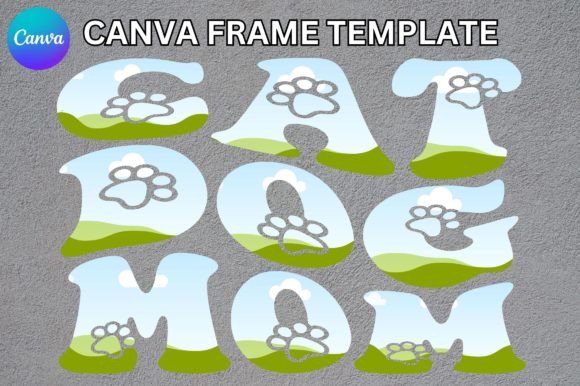 Cat Dog Mom Groovy Canva Frame: Your New Design Secret Weapon