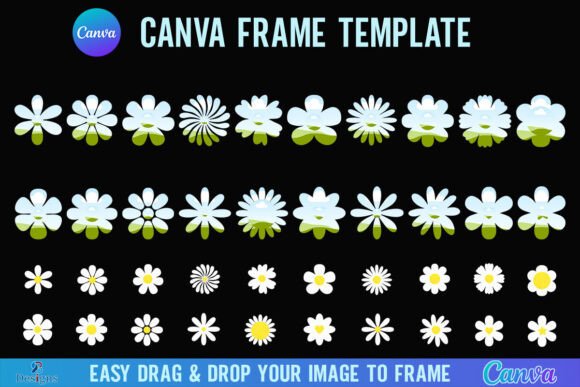 Daisy Canva Frame: Elevate Your Floral Designs