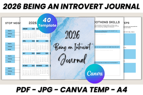 Designing Your 2026 Being an Introvert Journal Canva Template
