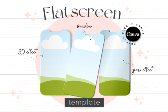 Elevate Your Brand with Smartphone Flatscreen Canva Mockup