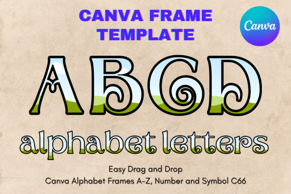 Explore Canva Letters Frame Alphabet Template_66