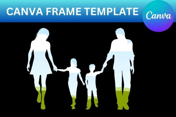 Family Walking Canva Frame Template: A Creative Asset for Modern Projects