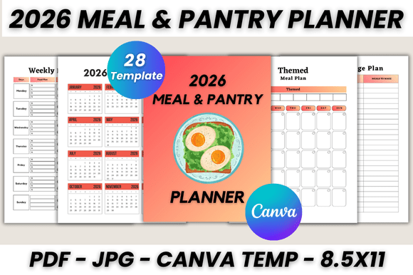 Master Your 2026 Kitchen: The Ultimate Canva Meal Planner