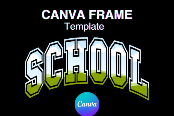 School Canva Frame Photo School Frame_38: Your Customizable Design Asset