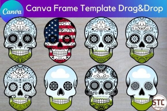 Sugar Skull Canva Frame Templates: A Creative Guide