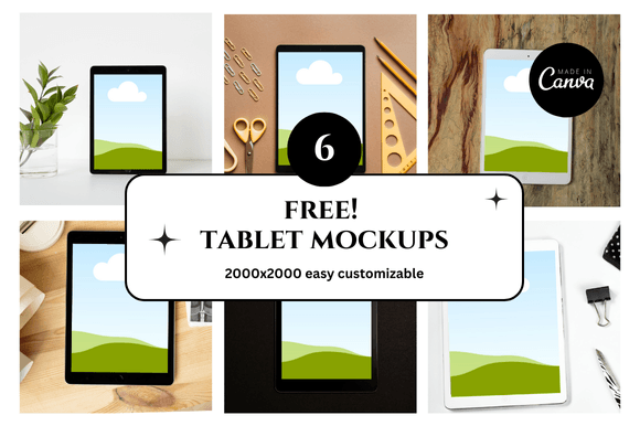 Transform Your Etsy Shop with Tablet Canva Mockups
