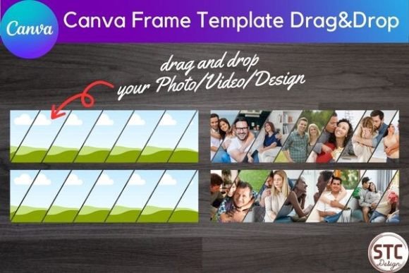 Trapezoid Collage Canva Frames: A Creative Toolkit