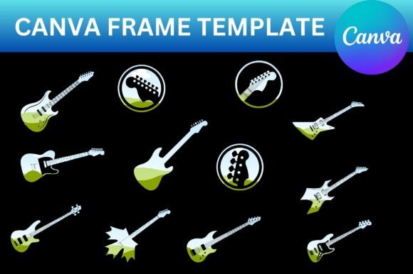Unleash Your Creativity with a Custom Guitar Canva Frame Template