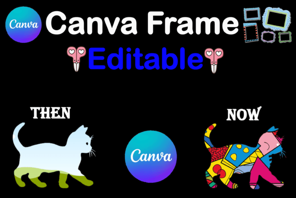 Unleash Your Feline Creativity with the Cat Canva Frame Template
