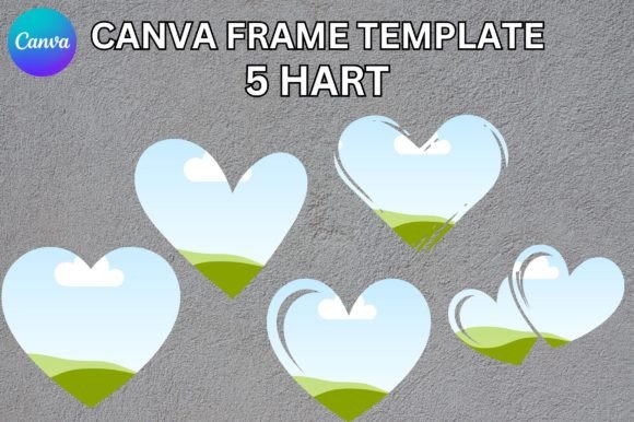 Unlock Creative Potential with the Heart Canva Frame Template