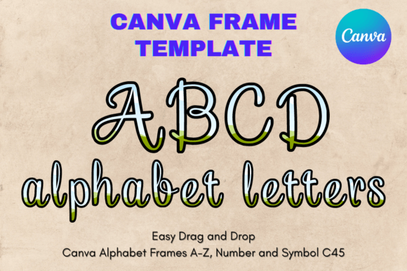Unlocking Creativity with Canva Letters Frame Alphabet Template_45