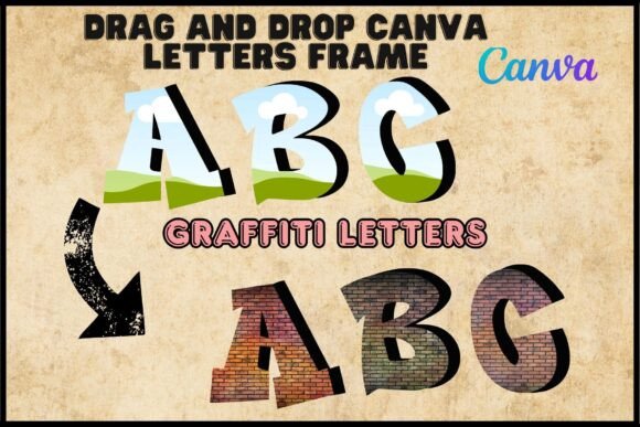 Urban Edge: Graffiti Canva Frames for Bold Designs